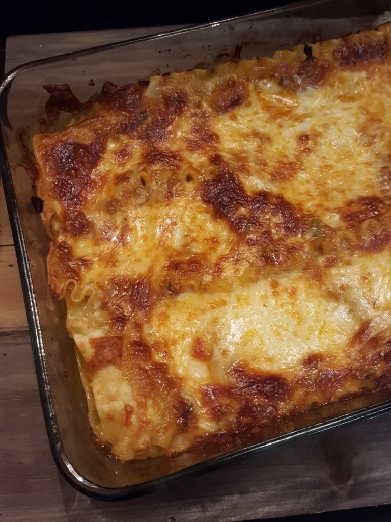 box top roasted garlic lasagna