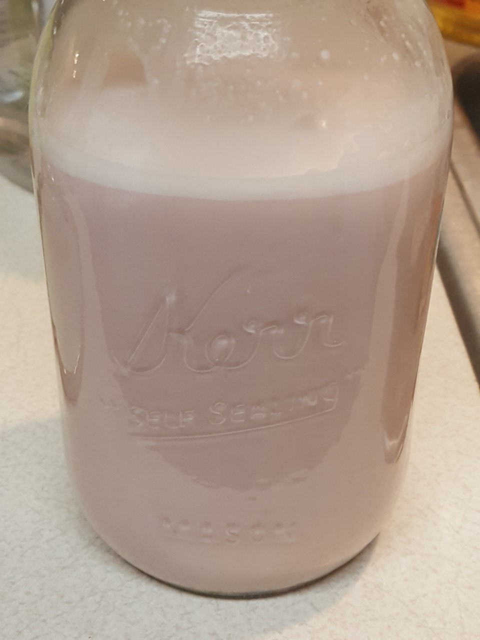 strawberry almond milk
