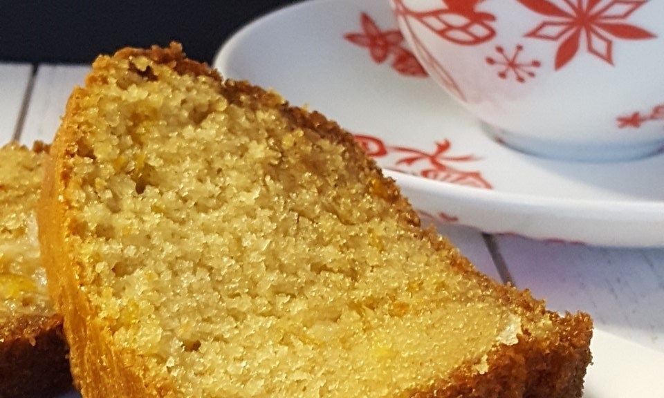 Blood Orange Vanilla Bean Pound Cake