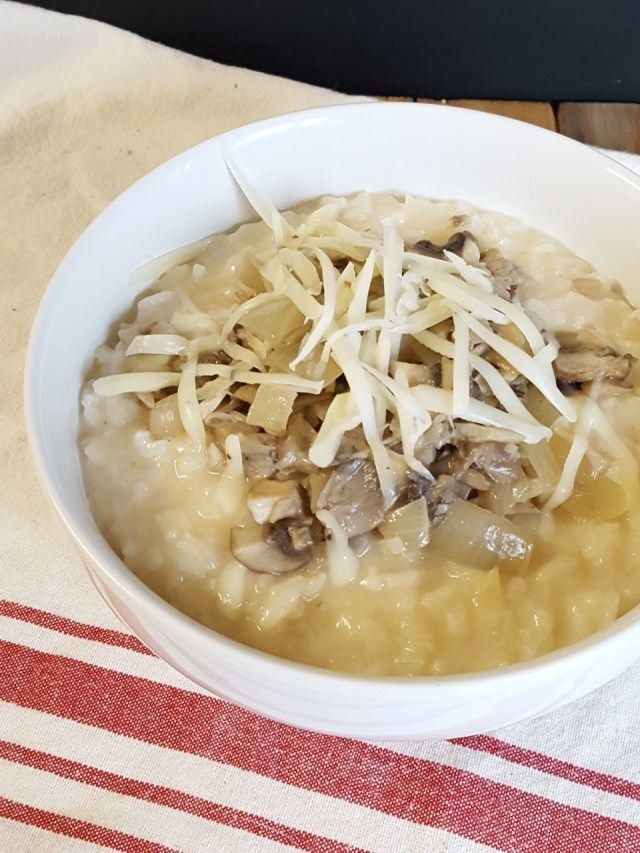 triple mushroom truffle risotto