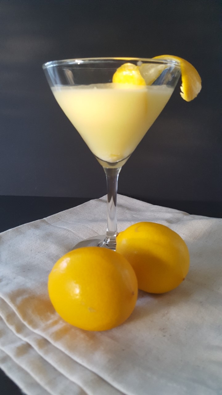 Meyer Lemon Curd Martini
