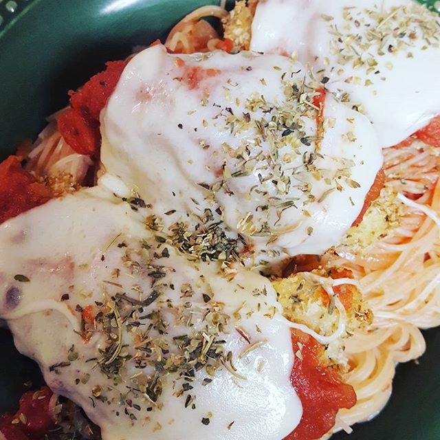 Made a little chicken parmesan for dinner tonight A greathellip