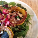 Midwinter Delicata Squash and Greens Salad