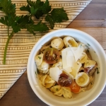 Pasta in Pesto Cream Sauce