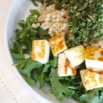 Israeli Couscous, Arugula Pesto Spring Salad