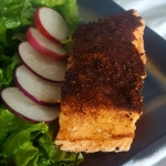Cocoa Coffee Rubbed Salmon
