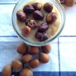 Pumpkin Pudding with Candied Hazelnuts