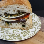 Vegetarian Muffuletta Sandwich