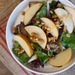 Green Salad with Asian Pears and Preserved Lemon Vinaigrette