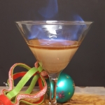 Flaming Gingerbread Martini