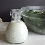 Kale Salad with Buttermilk Cucumber Dressing