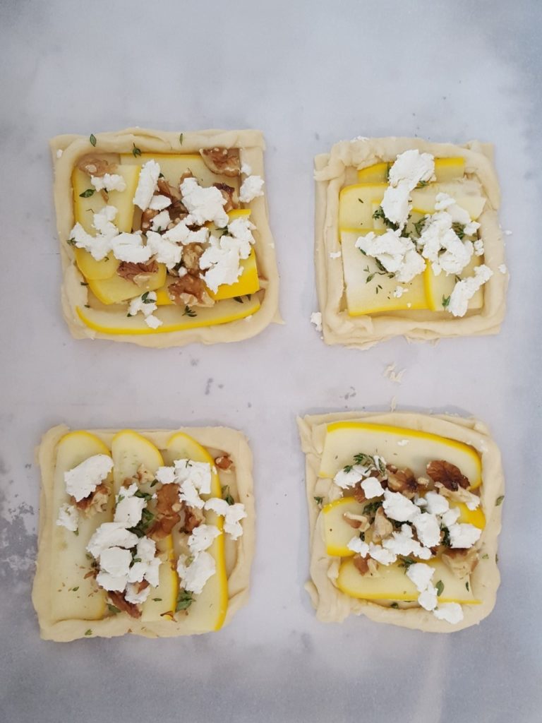 zucchini goat cheese tart prebake