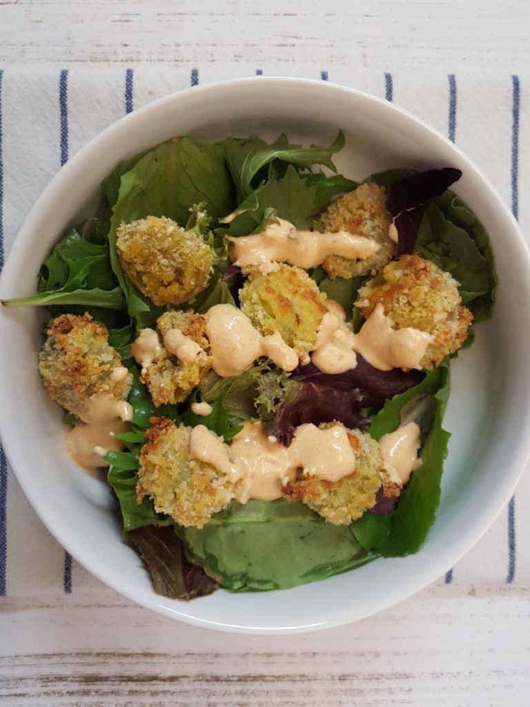 baked-fried-green-tomato-salad