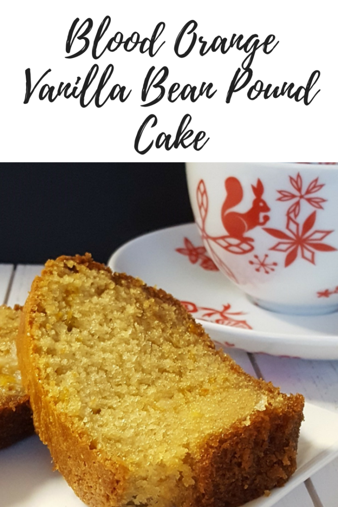 blood orange vanilla bean pound cake