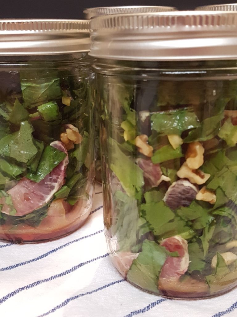 Blood Orange, Walnut, and Bitter Greens Salad