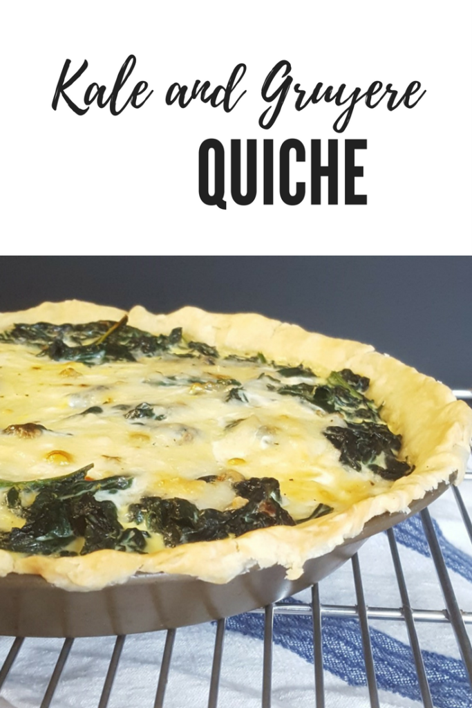 Kale and Gruyere Quiche
