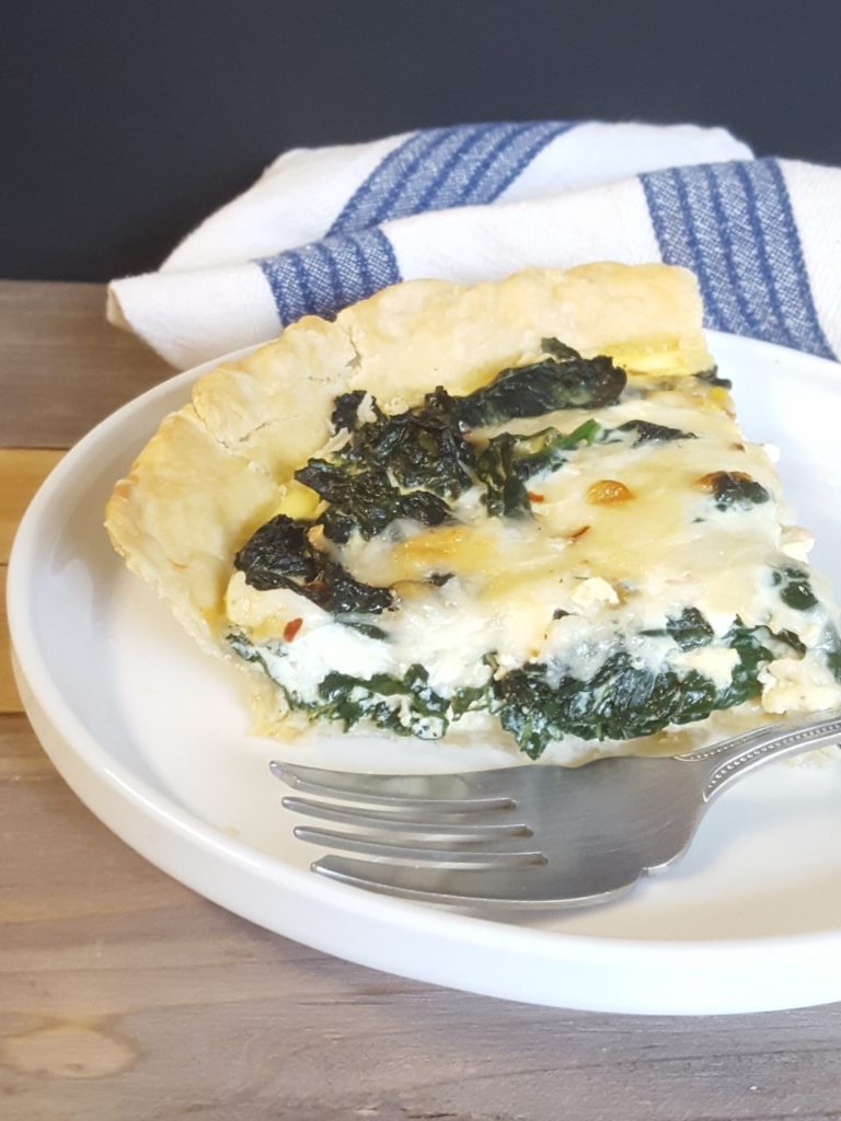 Kale and Gruyere Quiche