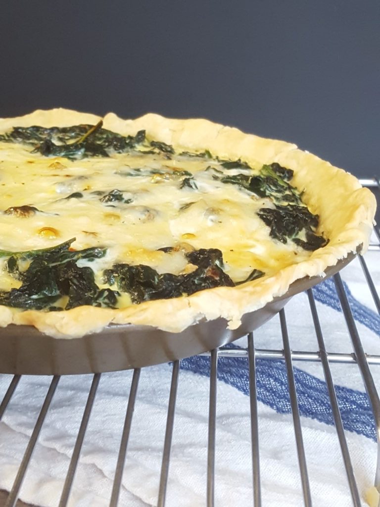Kale and Gruyere Quiche