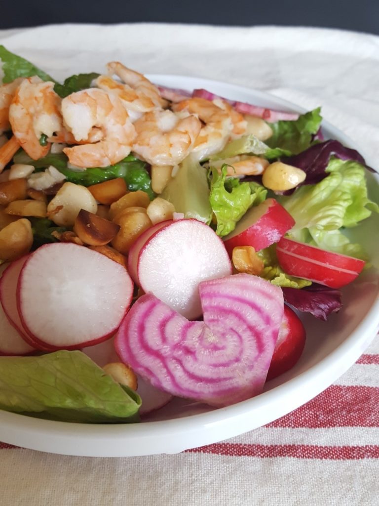 macadamia lemon shrimp salad