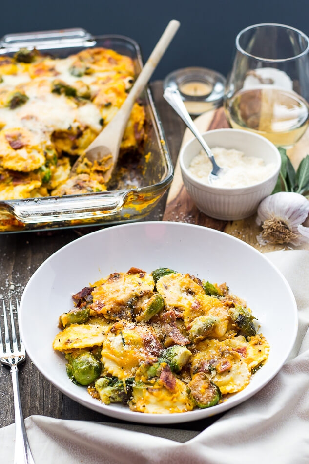 Butternut Squash Ravioli Bake
