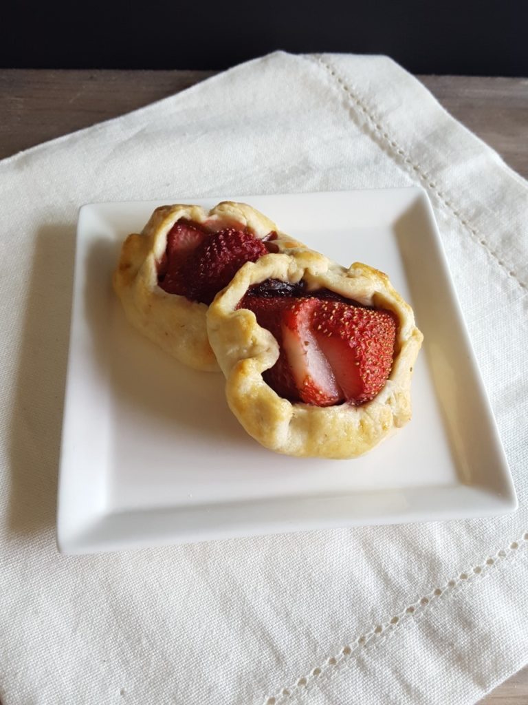 Mini Strawberry Chocolate Galettes