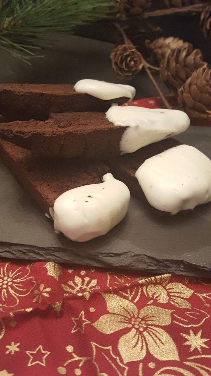 Triple Chocolate Peppermint Biscotti